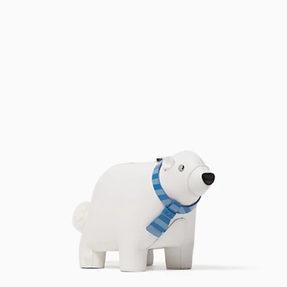 Kate Spade arctic friends polar bear leather purse
